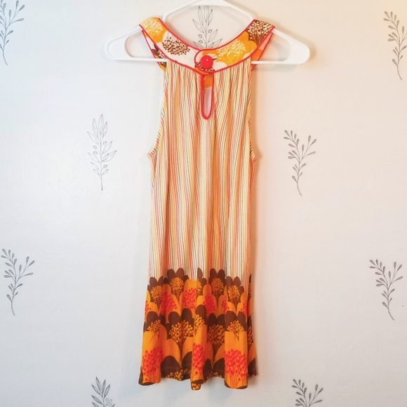 XXI Retro Stripe and Floral Sleeveless Top - Picture 4 of 5